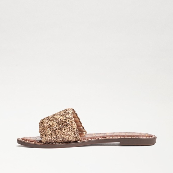 Sam Edelman Geraldine woven snakeskin slide Sandals 9 - Picture 6 of 9